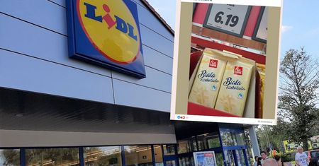 Spojrzał na cenę białej czekolady w Lidlu. Nie kryje zaskoczenia