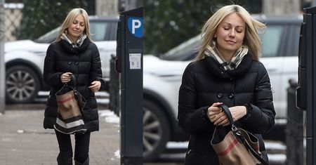 Magdalena Ogórek i torebka Burberry za 2,5 tysiąca spieszą się do cukierni (ZDJĘCIA)