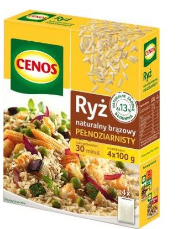 Ryż naturalny brązowy pełnoziarnisty marki Cenos Sp. z o.o.