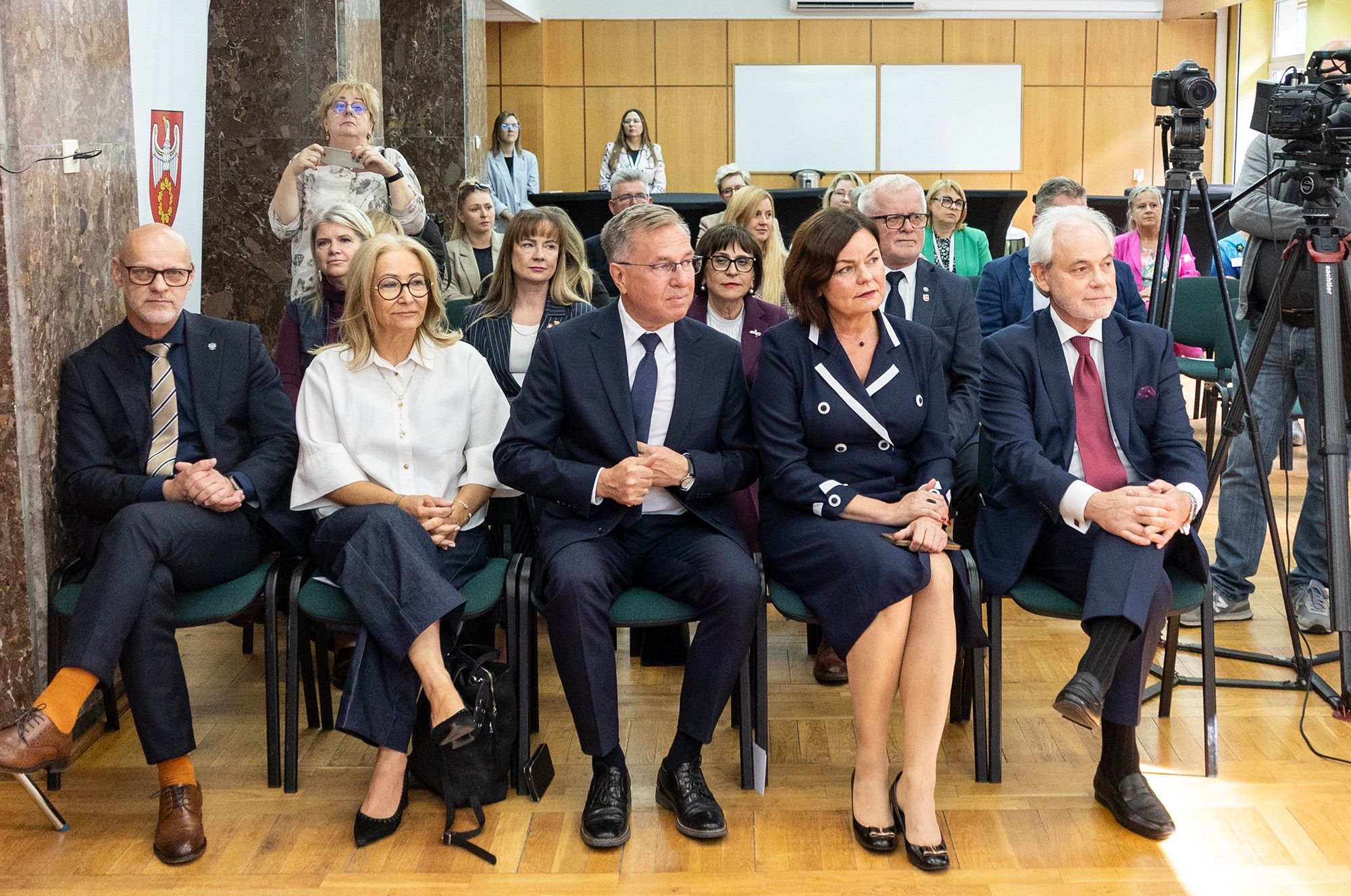 W spotkaniu uczestniczyli parlamentarzyści oraz prezydent Piły Beata Dudzińska. 