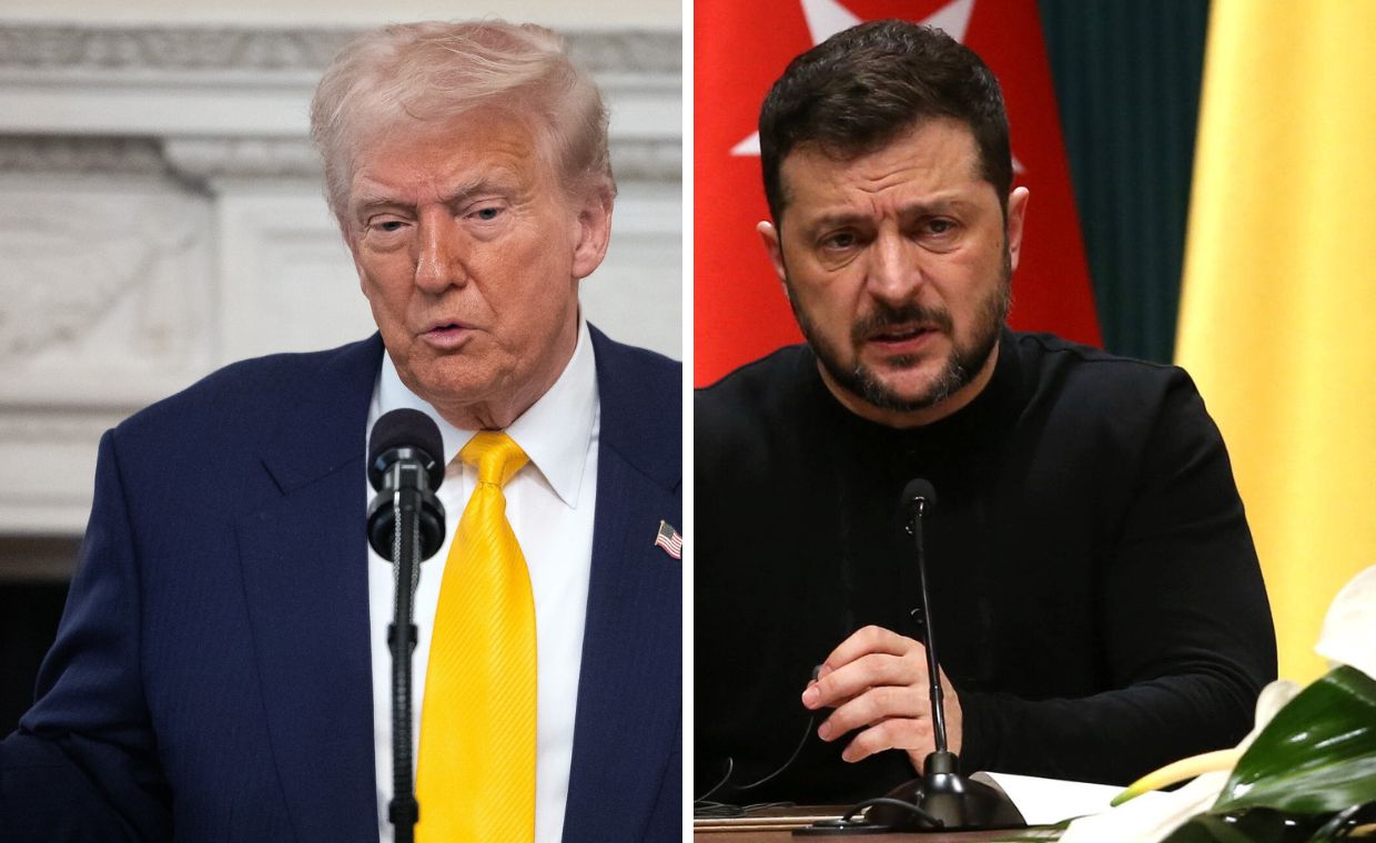 Donald Trump i Wołodymyr Zełenski