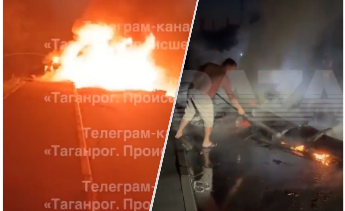 Wybuch i pożar w Rosji
