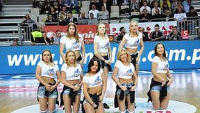 Cheerleaderki podczas meczu AZS Koszalin - Polpharma Starogard Gdański