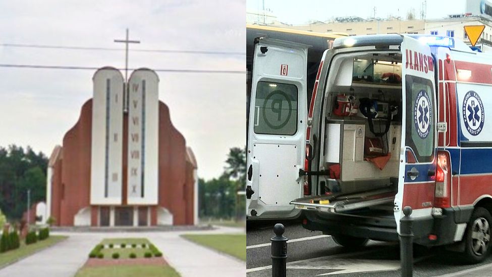 Wypadek przy kościele. Zmarł 82-latek, ranny jest 6-latek