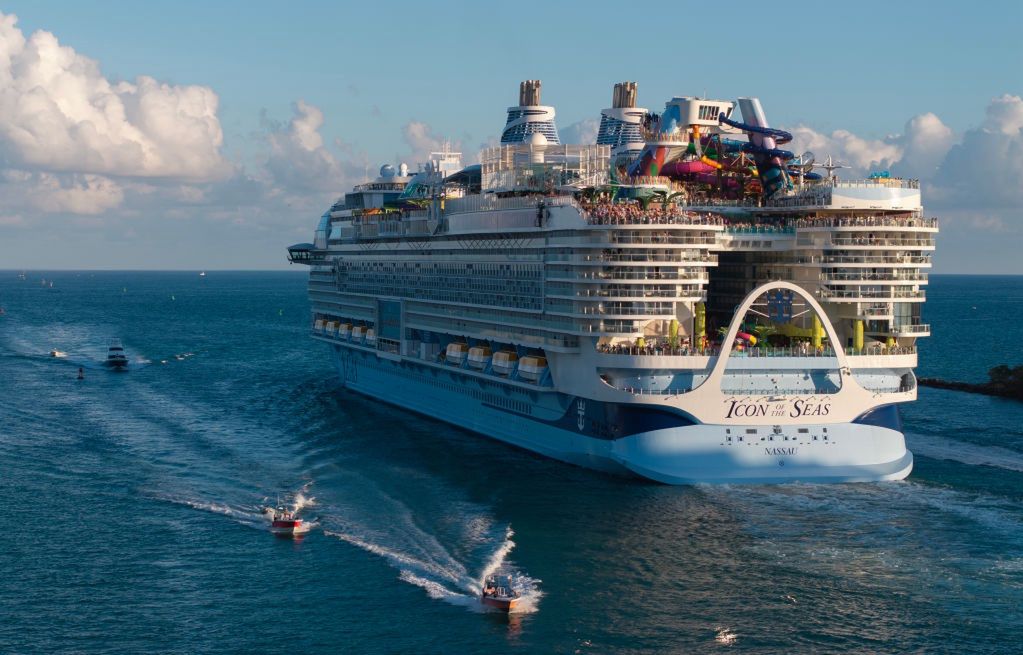 Fire disrupts the maiden voyage of the world's largest cruise ship