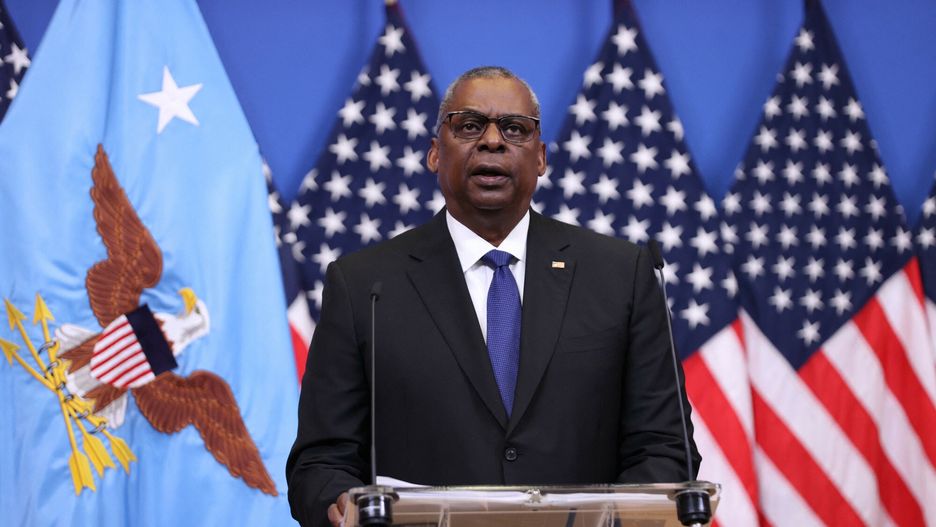 arch54
BRUSSELS, BELGIUM - FEBRUARY 14: US Defense Secretary Lloyd Austin and US Chairman of the Joint Chiefs of Staff Gen. Mark Milley hold a joint news conference at NATO HQ on February 14, 2023 in Brussels, Belgium. Dursun Aydemir / Anadolu Agency/ABACAPRESS.COM
AA/ABACA