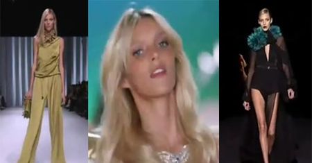 Anja Rubik na wybiegu