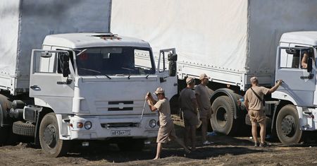 Pomoc humanitarna dla Ukrainy. Biały konwój dotarł do granicy