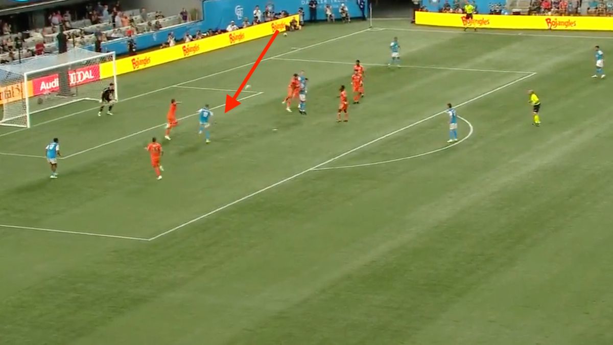 Twitter / Charlotte FC / Karol Świderski strzela gola dla Charlotte FC