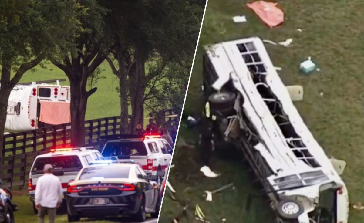 Wypadek autobusu na Florydzie. Osiem osób nie żyje, wiele jest rannych