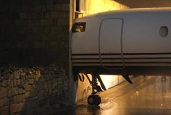 Incydent na Malcie. Samolot wbił się w ścianę budynku