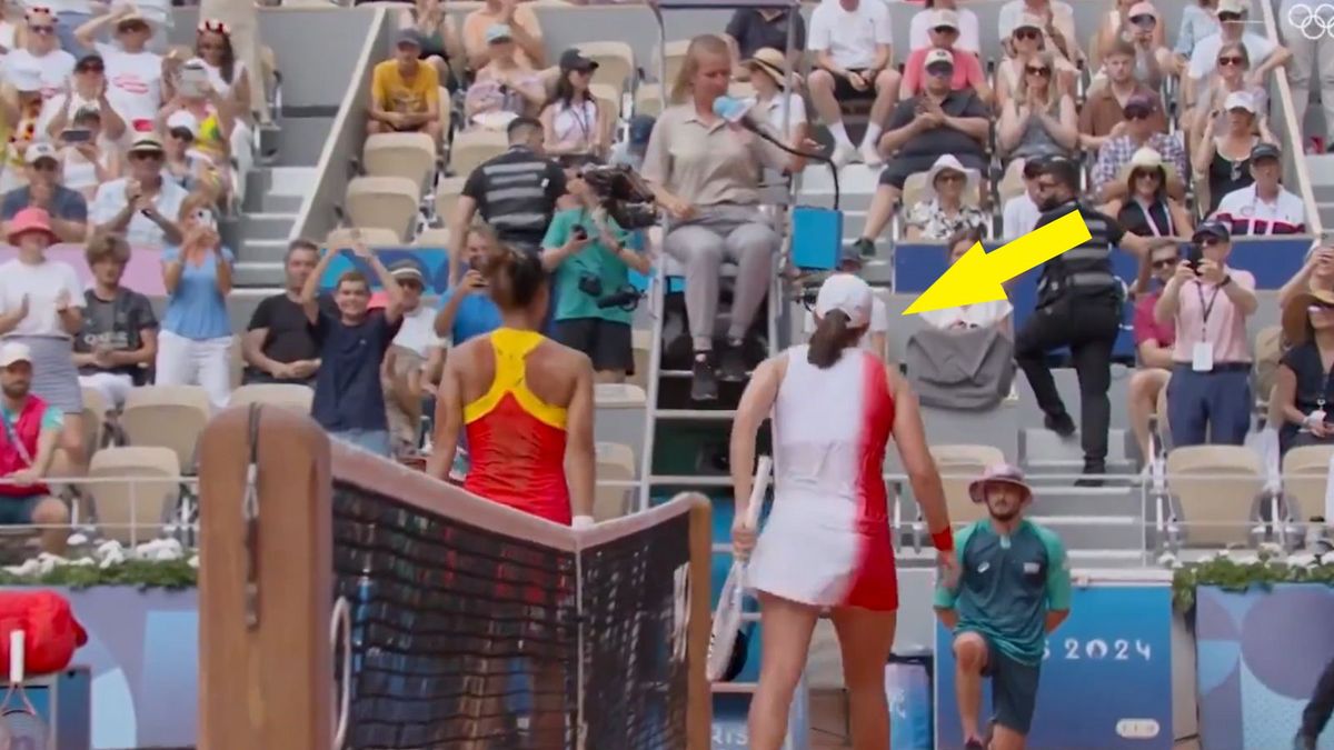 Eurosport Polska / Na zdjęciu: Iga Świątek po meczu z Qinwen Zheng