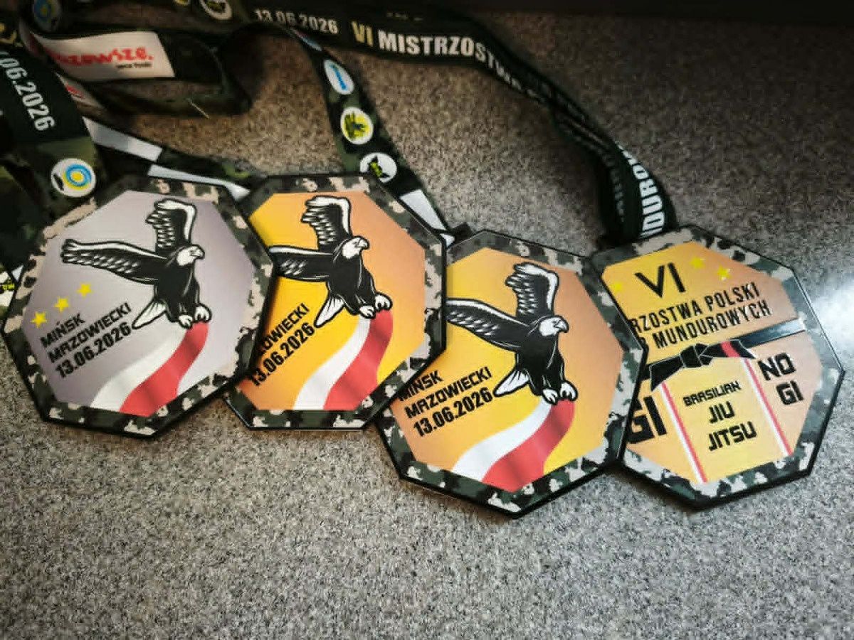 Cztery medale dla funkcjonariuszy z Płocka na mistrzostwach w Brazylijskim Jiu-Jitsu