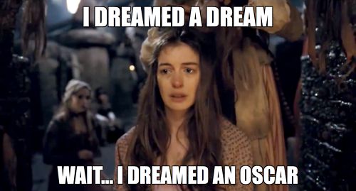 Upadek JLaw, "sutki" Anne Hathaway, kapitan Kirk. Zobaczcie oscarowe memy 20