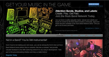 Ruszyła beta Rock Band Network