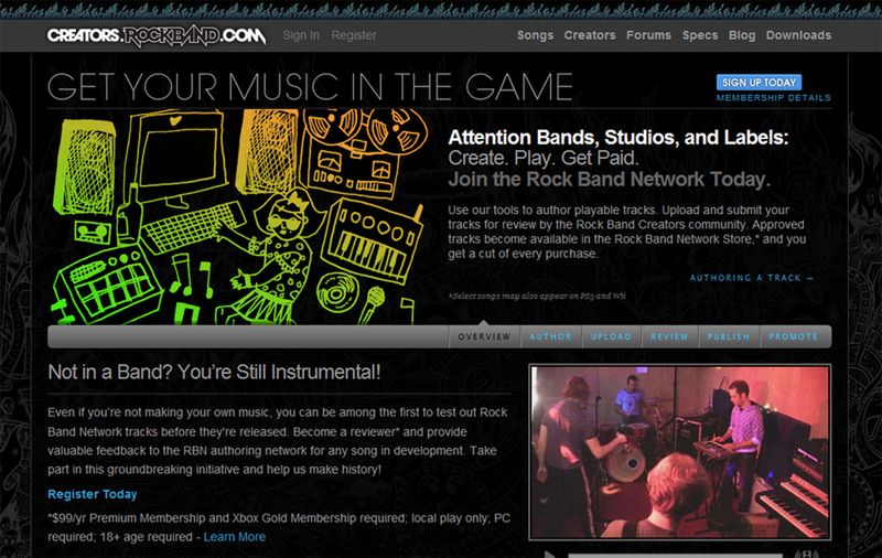 Ruszyła beta Rock Band Network