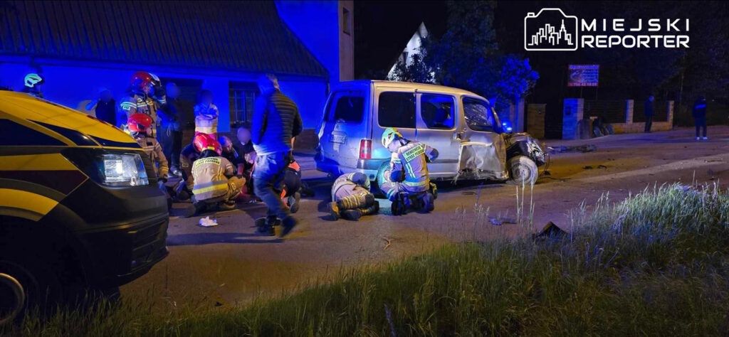 fot. Informacje na Gorąco Powiat Piaseczyński. Poważny wypadek pod Warszawą