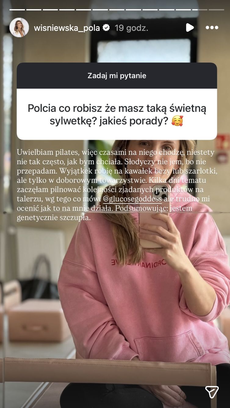 Pola Wiśniewska szczerze o swojej figurze