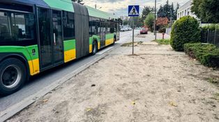 Poznań: Powstanie nowy chodnik i zieleń na ulicy Szarych Szeregów. Prace ruszą w listopadzie