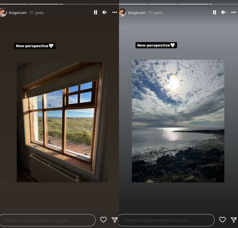 Kinga Rusin morsuje na Islandii