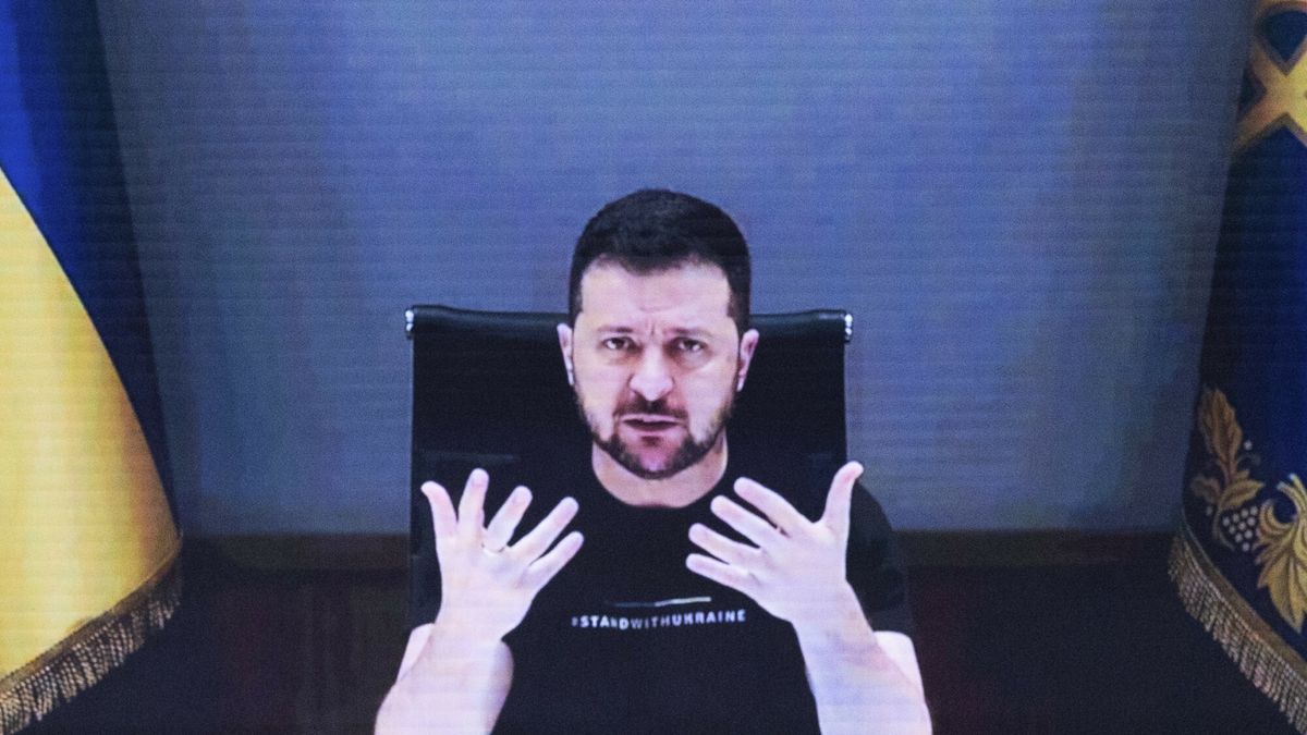 Na zdjęciu prezydent Ukrainy Wołodymyr Zełenski