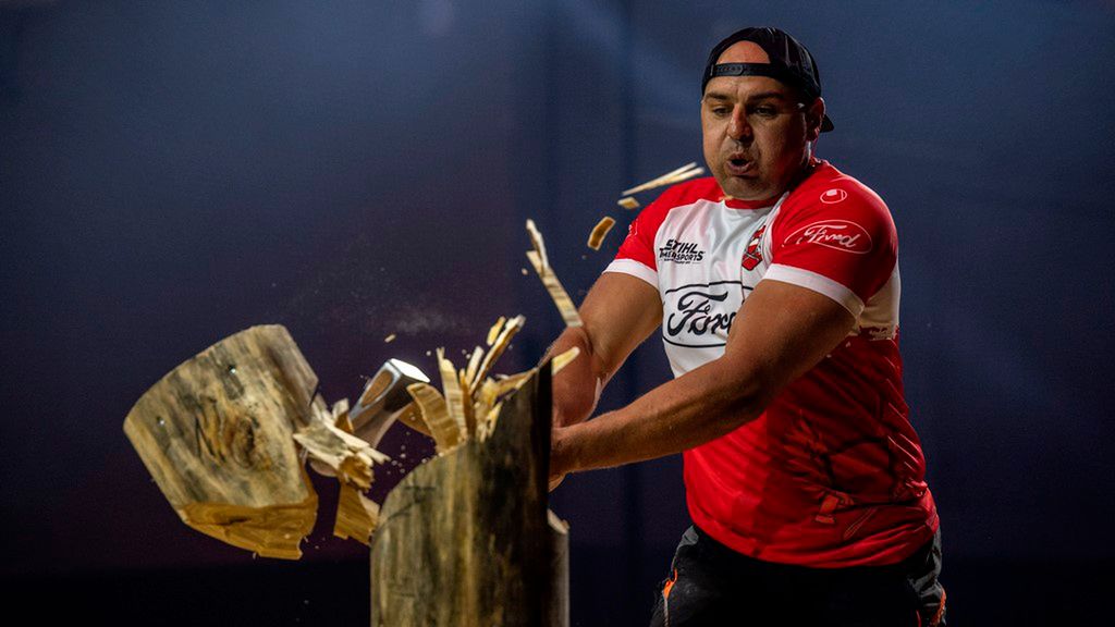 Zdjęcie okładkowe artykułu: Materiały prasowe / Fot.: STIHL TIMBERSPORTS / Złoty medalista 2021 European Trophy - Michał Dubicki wygrywający konkurencję Standing Block Chop.