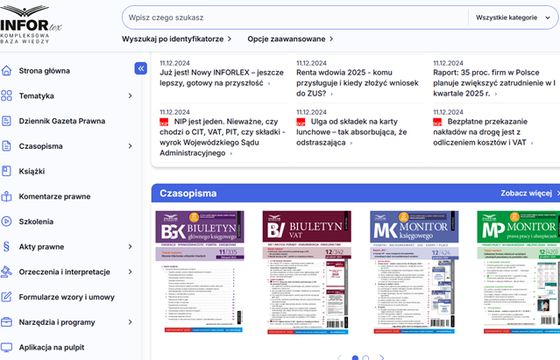 Infor prezentuje nową wersję serwisu dla specjalistów