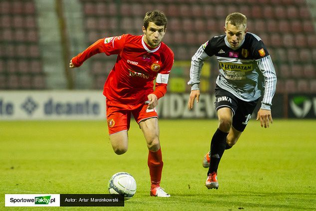 Łukasz Broź był kluczowym zawodnikiem Widzewa w meczu z Koroną