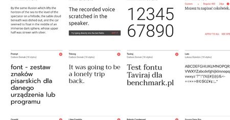 Google Fonts - źródło darmowych fontów w nowej wersji