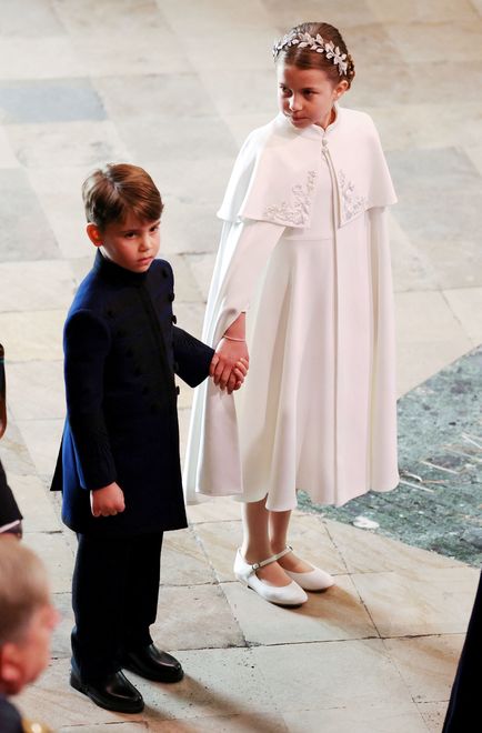 Księżniczka Charlotte z bratem Louisem