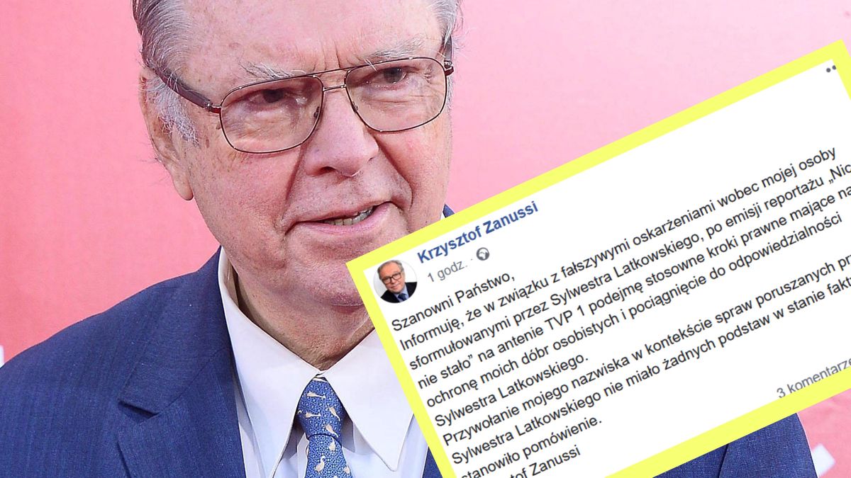 Krzysztof Zanussi idzie na wojnę z Sylwestrem Latkowskim. Kolejny pozew