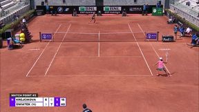 WTA Rzym. Iga Świątek w ćwierćfinale! Polka obroniła dwie piłki meczowe i wygrała [SKRÓT MECZU]