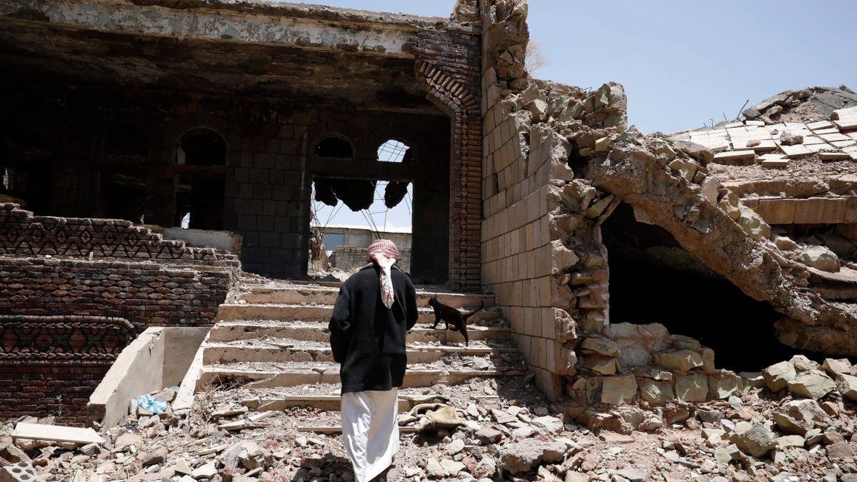 zniszczenia w Jemenie