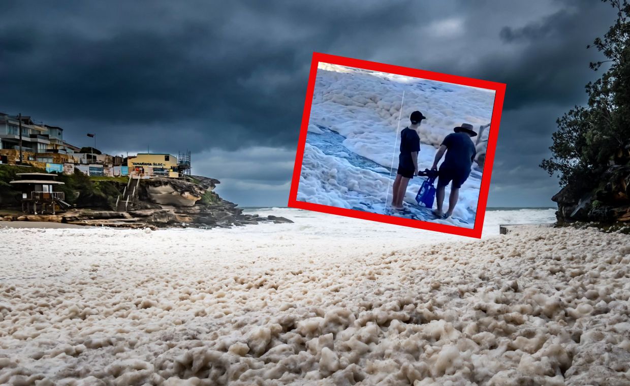 To nie śnieg. Niebywałe zjawisko na plaży w Australii