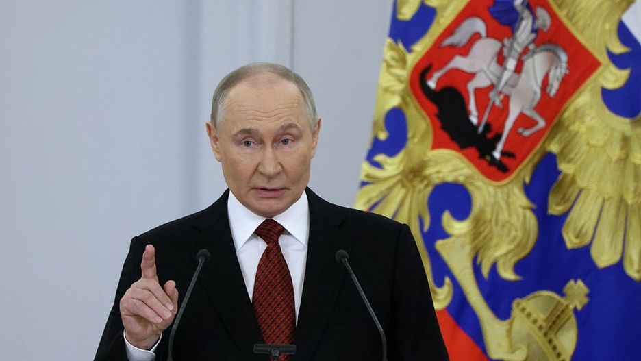Russian President Vladimir Putin Bestows Awards To Mark 'Russia Day'
MOSCOW, RUSSIA - JUNE 12:  (RUSSIA OUT) Russian President Vladimir Putin speeches at the Saint George's Hall of the Grand Kremlin Palace during the award ceremony, marking the Day of Russia, June 12, 2025 in Moscow, Russia. Putin gave state prizes and other awards during an annual event, dedicated to major national holiday in the country, celebrated since 1992. (Photo by Contributor/Getty Images)
Contributor