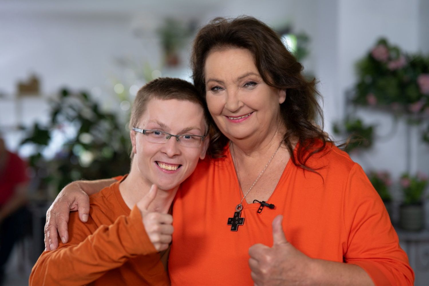 Kamil Stawiarz i Anna Dymna 