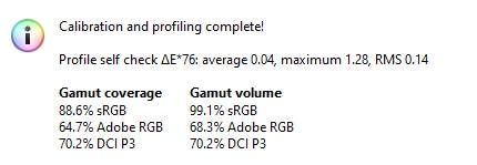 Lenovo IdeaCentre AIO 3-27 - pokrycie gamutów