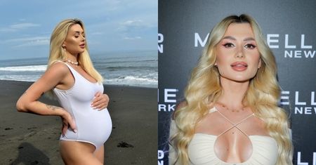 Wersow chwali się NAGIM brzuchem ciążowym i oznajmia: "To już ten etap, kiedy może służyć jako stolik" (FOTO)