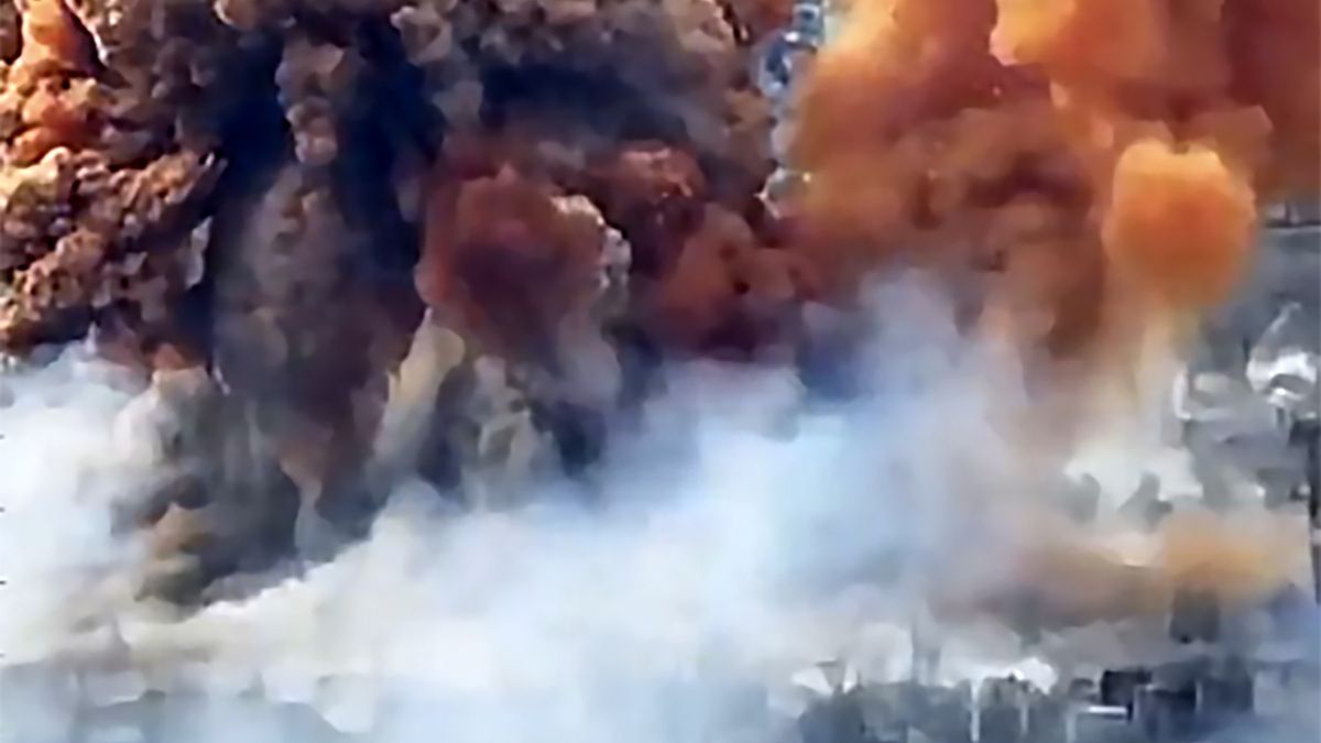 W Rubieżnem zaobserwowano ogromną chmurę toksycznego gazu