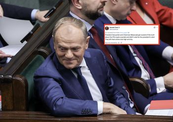 Tusk reaguje od razu po głosowaniu. Jest wpis