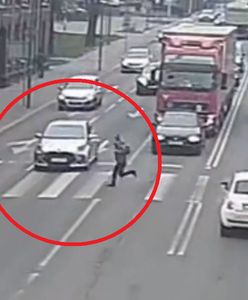 Wbiegła na przejście na czerwonym. Kierowca nie zdołał uniknąć potrącenia