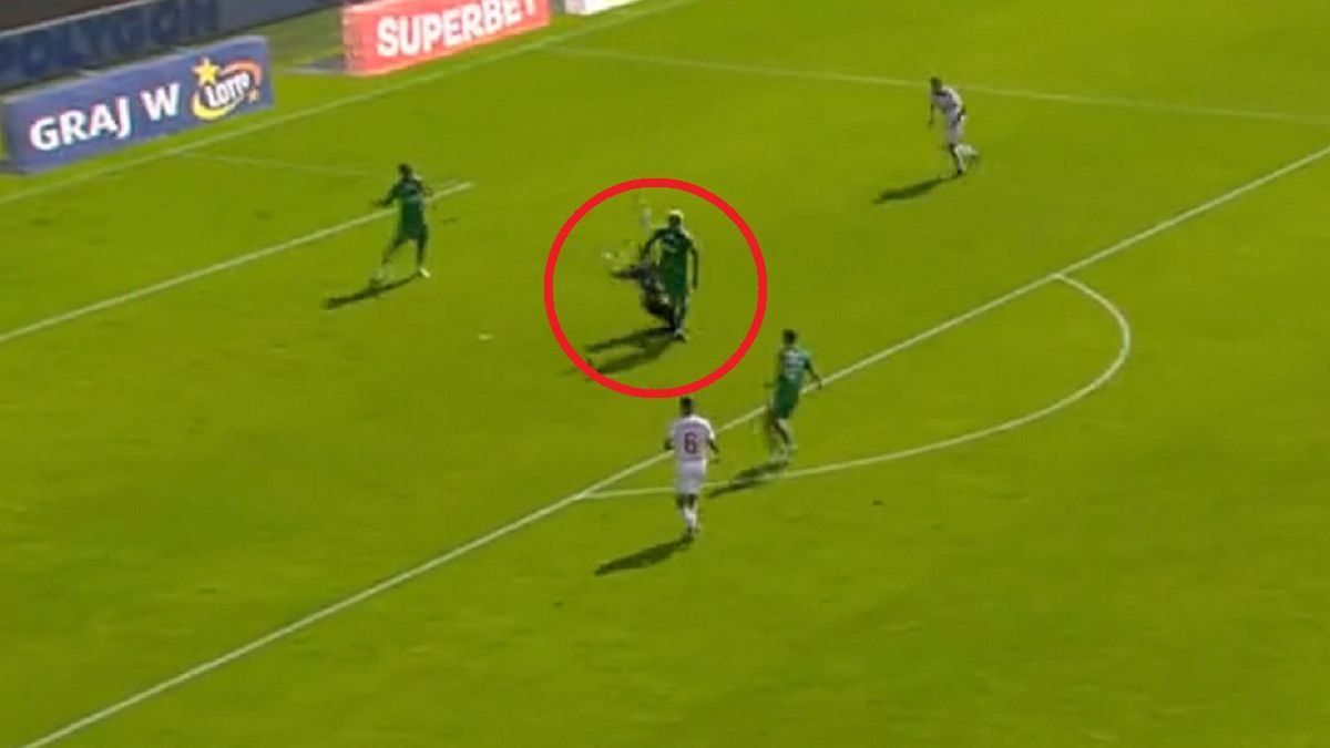 Twitter / Canal+ Sport / Na zdjęciu: błąd Bielicy