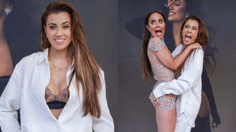 Maja Hyży wyeksponowała gorset na ściance