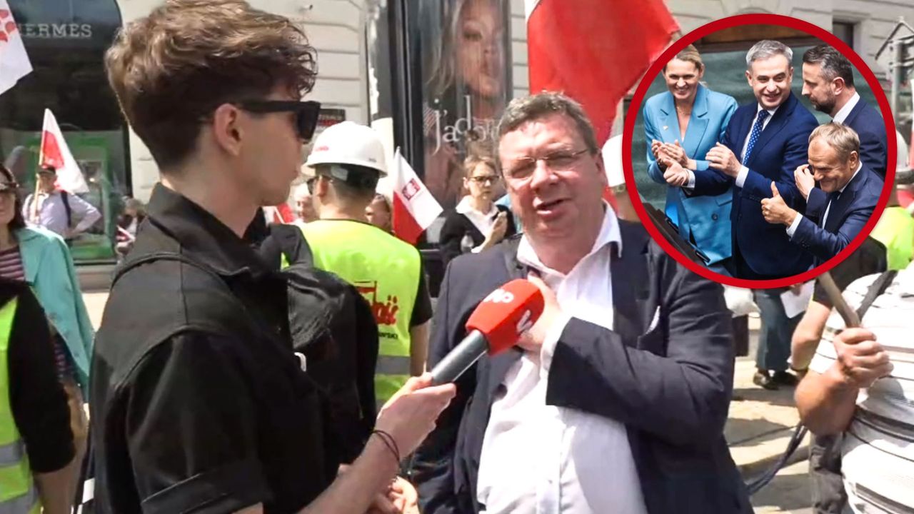Wójcik na marszu. Nie miał litości dla rządu Tuska. "Naród się budzi"