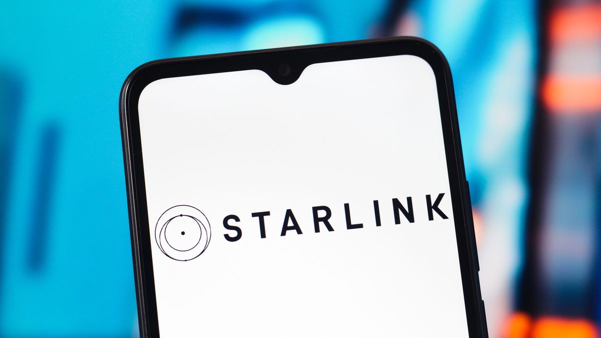 CANADA - 2026/02/06: In this photo illustration, the Starlink logo is seen displayed on a smartphone screen. (Photo Illustration by Thomas Fuller/SOPA Images/LightRocket via Getty Images)