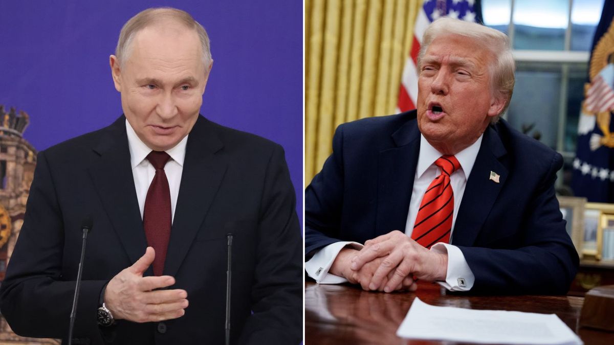 Getty Images / Contributor/Getty Images/ Andrew Harnik / Na zdjęciu: Władimir Putin (L), Donald Trump (P)