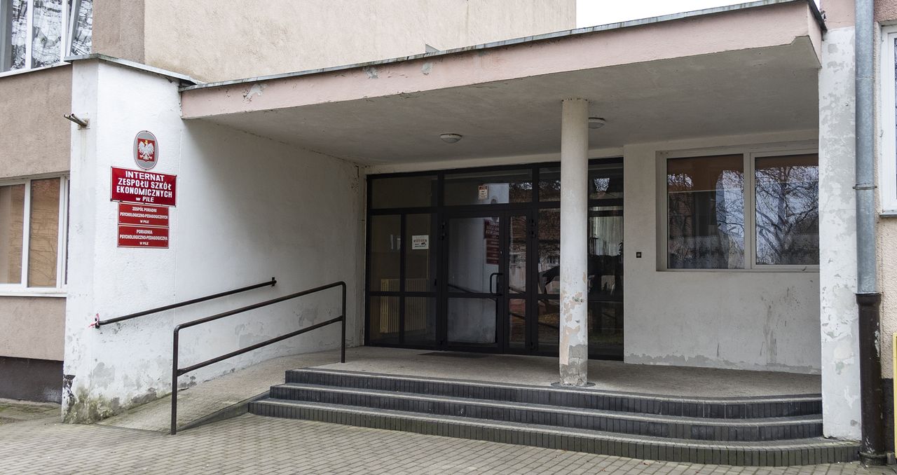 Wyremontowany internat przy ZSE w Pile. 