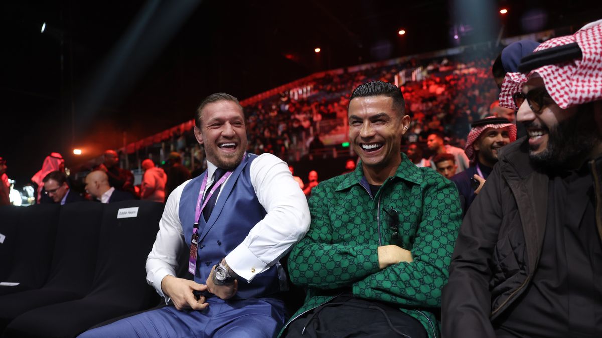 Na zdjęciu od lewej: Conor McGregor i Cristiano Ronaldo