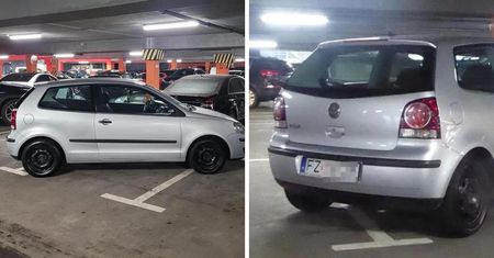 Absolutny mistrz parkowania zajął trzy miejsca na parkingu marketu w Zielonej Górze