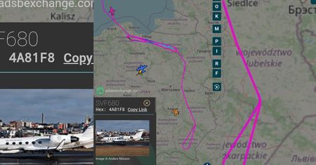 Wojskowe samoloty nad Lubelszczyzną. Ruch powietrzny nad Polską, Litwą i Bałtykiem